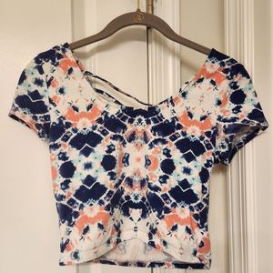 Tie-Dye Crop From Charlotte Russe